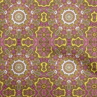 Onuone poliester Spande Fuschia Pink tkanina Marokanski mozaik šivaći zanatske projekte Tkanini otisci sa dvorištem širom