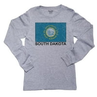 Državna zastava South Dakota - specijalna majica s dugim rukavima od vintage izdanka