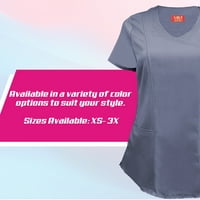 Prirodne uniforme Ženska ultra mekana rastezanje mock Wrap Creight Top