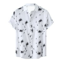 Tropska havajska majica za muškarce Ljeto dugme Down Odmor na plaži Majice Kratki rukav Cool uzorak Aloha majica
