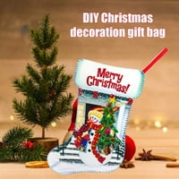 Božićno DIY poklon dijamantskiranje netkane tkanine ukrasi božićne čarape Božićne ukrase DIY poklon