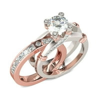 Prstenovi za dijamantna ruda za žene CZ CZ srebrni izmjenjivi prsteni za izmjenjive prsten za vjenčanje