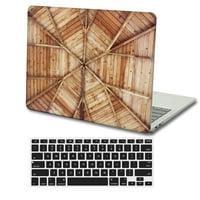 Kaishek Tvrdoćarna futrola samo za najnoviji macBook Pro 15 - A1990 i A + crna poklopac tastature, cvijet