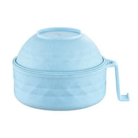 Honrane Noodle Bowl mikrovalna perilica posuđa sigurna plastična ramena zdjela set sa štapićima vilica za spano za spavanje