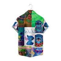Disney Lilo & Stitch Dugme s kratkim rukavima niz kratkih rukava Modne majice za djecu i odrasle