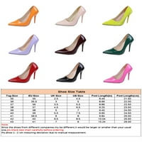 Eloshman ženske haljine pumpe visoke potpetice Stiletto cipele cipele na haljini cipele cipele pete i pumpe vjenčane udobne pumpe radne proklizane šipke pumpe crvene 6,5
