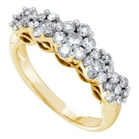 1 2CTW -Diamond 5-cvjetni prsten