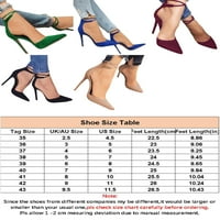 Zodanni Žene sandale za pete za gležnjeve Stiletto potpetica Seksi haljina Sandal Dame Pumpe Ženske