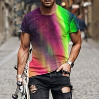 Muški vrhovi Clearence New Fashion Muška majica 3D Neoblikovani nebeski zračni tisak kratkih rukava