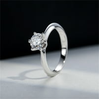 1 2 3ct Si Prong Solitaire Moissite Prsten, D Color Lab Creative Diamond za vjenčanje Obećaj Ring