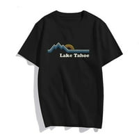 Žene Retro Lake Tahoe California Majica Vintage Sunrise Planine Majica