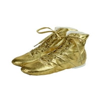 Colisha Unise Dance Ankleots Split Sole Dancing Boot čipke Up baletske cipele Profesionalni joga cipele Jazz čizme Papuče Gold 13c