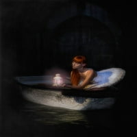 Svjetlost iz otiska postera u tami - Moris Raskin