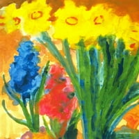 Narcissi i Hyacinths-Nolde - platno ili fino štampana zidna umjetnost