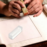 Prozirni organski kvadratni pečat prazan organski materijal za brtvljenje za DIY