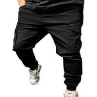 Cindysus muns harem hlače nacrtavajuće pantalone Visoki struk teretni pant jogger dno modni crni m
