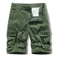 Tdoqot s džepovima Duljina koljena na otvorenom Realxed Fit Cargo Shorts za muškarce Army Green Size