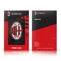 Dizajni za glavu Službeno licencirani AC Milan Crest uzorci zakrivljeni mekani gel kućište kompatibilan