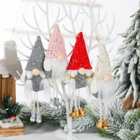 Ornamenti za božićne drvce Švedska Tomte skandinavska santa gnome lutka plišani viseći ukrasi za božićno
