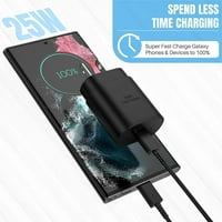 Super brzo punjenje 25W USB C Super Brzi zidni punjač za Nokia C tava - PD Brzi blok za punjenje i 3,3ft