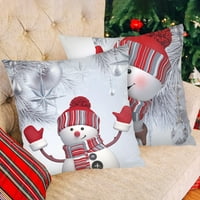 Božićni bacanje jastuci 4pc, sretan božićni bacanje jastučni jastuk na jastučnice ukrasi odmorimo za odmor od karika za odmor jastuk
