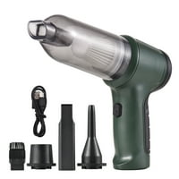 Ručni automobilski vakuum ručni bežični čistač prijenosni zrak pumpa i ručna pumpa sa 9000pa Snažni usisni USB naboj za kosu za čišćenje šljunka za čišćenje šljunka