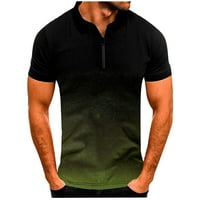 Polo majice za muškarce modni casual sportske gradijentne rever kratkih rukava Top muške majice