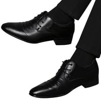 Vuče muške kožne cipele Ležerne prilike Oxford čipke Up Business Classic Udobni vozački ured Pješačenje Britanska moda