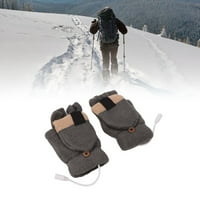 Grijane rukavice, topla puna i pola prsta udobne rukavice za grijanje pletenje za muškarce za planinarenje