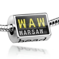 Zračna luka WAW WAW za varšav šarm odgovara svim evropskim narukvicama