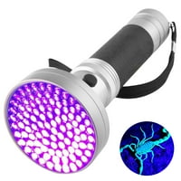 100LED UV lagana aluminijska svjetiljka Prijenosna UV lampa baklja vanjska inspekcija ljubičasta svjetlost