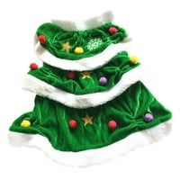 HEMOTON CHISTS Drvo u obliku kostima za kućne ljubimce Zimska odjeća Udobna topla božićna haljina za
