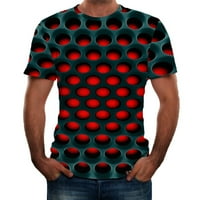 Shpwfbe muška majica Golf majice za muškarce Modna bluza Summer rukavi Comfort Top Kratki muški 3D printovani