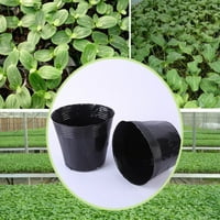 Biljni lonac crni starter spremnik Crna fleksibilna plastična posuda za sadnice za višekratnu upotrebu za biljke sočni cvijet 11 * 10