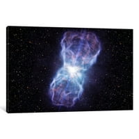 Icancas Supermassive Crna rupa - Quasar SDSS J Izbačena materijalna galerija zamotana platno Art Print