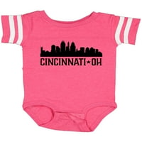 Inktastic Cincinnati Ohio Skyline City Silhouette Poklon Dječak ili dječji dječji dječak