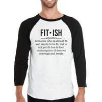Fit-ish muns bejzbol majica smiješna grafička raglan košulja poklon za njega