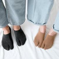 Yebay par Muškarci Žene Solid Boja Nema Prikaži Split nožni prstiju ne-klizne elastične male rezne čarape