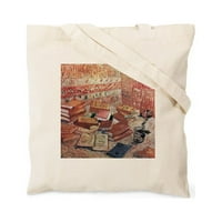 Cafepress - Van Gogh francuski romani i torba ruža - prirodna platna torba, Torba za trbuhu