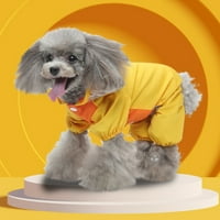 Kućni ljubimac kabanica kućna ljubimac Vodootporna odjeća s kapuljačom plastična kiša kiša poncho kućna kišna odjeća za mali srednjeg psa, L, G125122