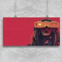 NEO Punk Girl VR Visor poster - slika shutterstock