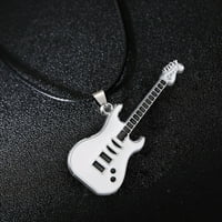 Duhgbne od nehrđajućeg čelika Gitara Privjesak Personalizirani bračni krevet poklon nakit