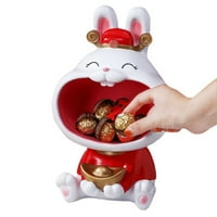 Kutija za skladištenje od Garhelper Resin Bunny, nosač posude za slatkiši i ključeve za kućni dnevni