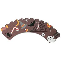 Kelajuan Halloween Topper, krvave makaze Cartoon Bat Spider Web Print TheMe Party Cart ukras