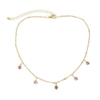 Xinqinghao Ženska ogrlica elegantna haljina ogrlica ženska ogrlica nakit pokloni za žene ružičasta
