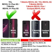 Vibecover tanak futrola kompatibilna za T-Mobile Revvl V + 5G V Plus 5G, ukupna stražar Fle TPU poklopac, ljubavni golf