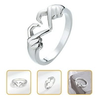 Par prstenovi otvoreni prsten za prsten prsten za ruke zagrljaj prsteni par zagrljaji prsteni vjenčani prsten nakit