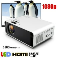 W 480P 3D prijenosni HD LCD multimedijski projektor Bijeli kućni kino 110-240V