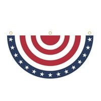 Vikakioze Američke zastave za vanjsku zastavu Patriotsko poluotporno navijač zastava za zastavu Zastava sjemena za zabavu Jednokrevetna veličina