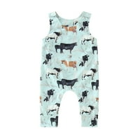 Toddler dječaci Kombinezoni Kombinezona Krava Print Outwear za babys odjeću za obustavu pantalone za 12 mjeseci